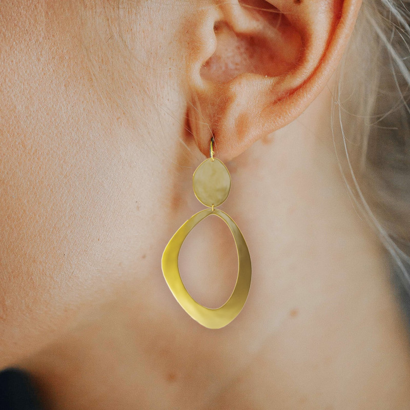 Рельефные серьги
